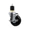 Service Caster 4'' SS Soft Rubber Swivel 1-7/8'' Expanding Stem Caster with Brake SCC-SSEX20S414-SRS-TLB-178 - alternate 1